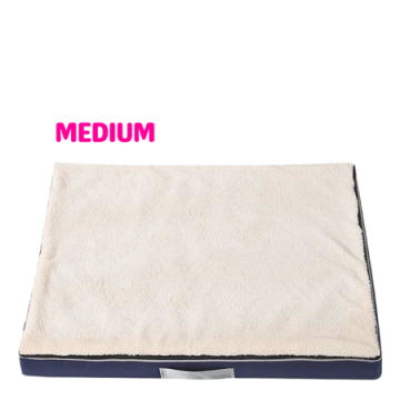 Lavish Pets Memory Foam Bed White (M)